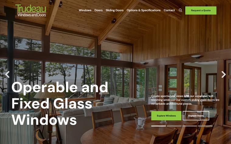 Trudeau Windows and Doors homepage